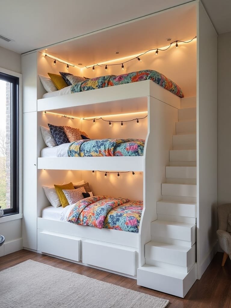 customizable triple decker bunks