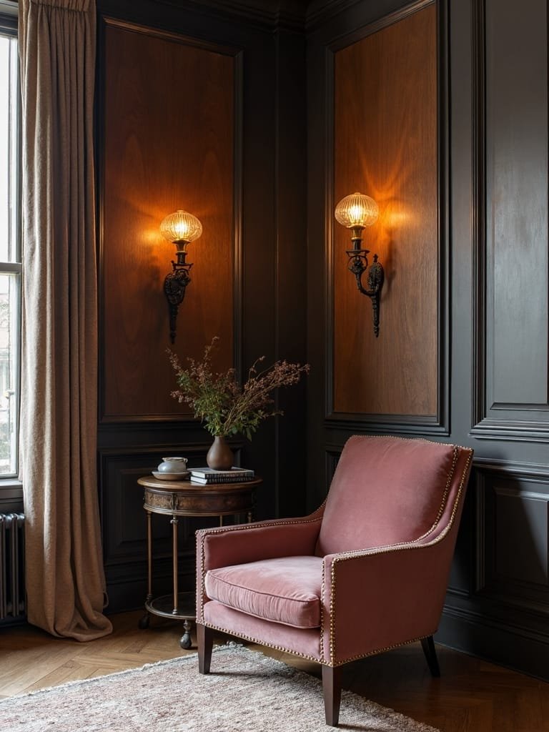 dark wood metal finishes