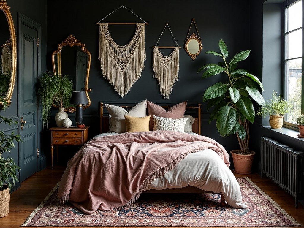 dramatic moody layered maximalist