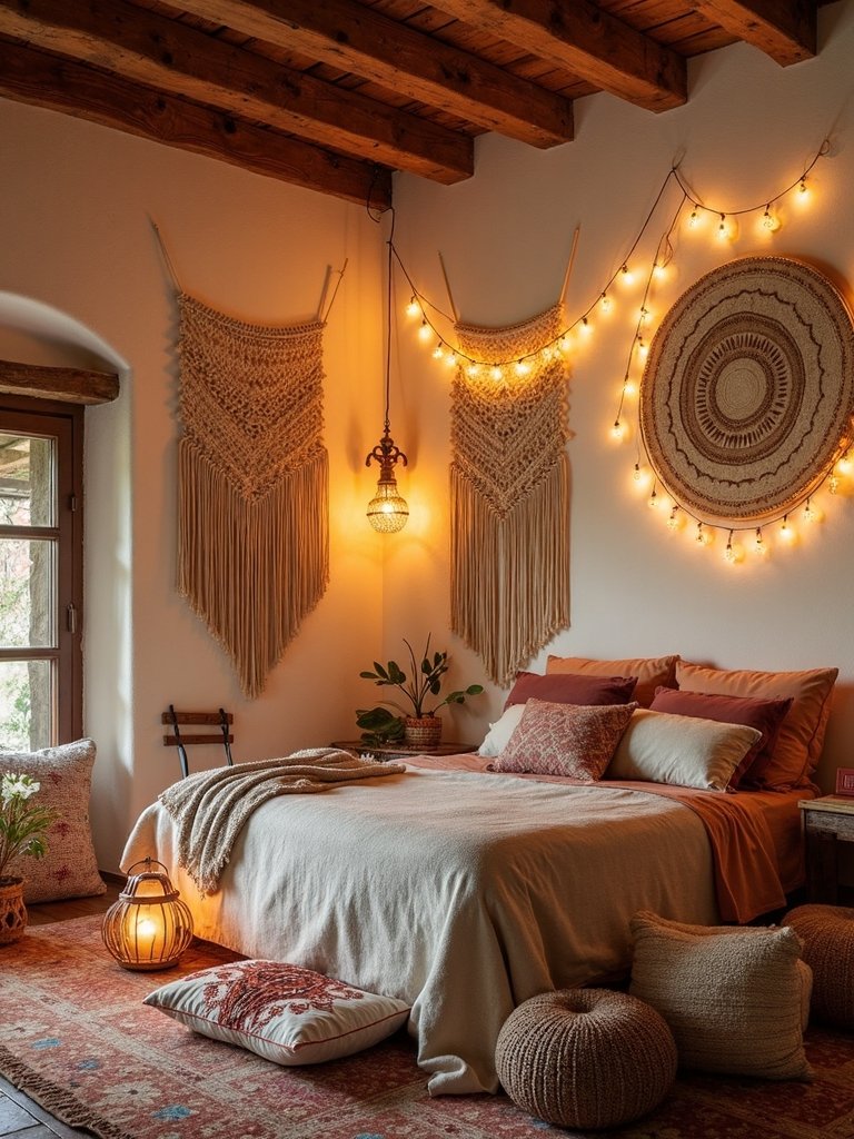 dreamy bohemian lighting ambiance