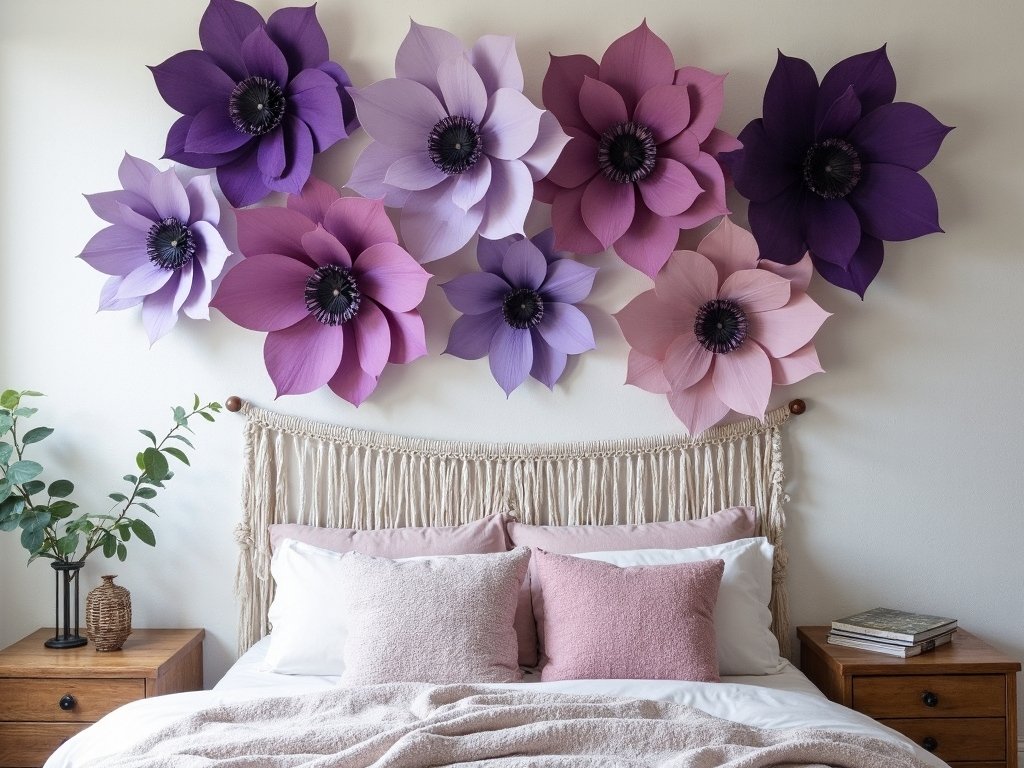 dreamy boho floral wall sanctuary