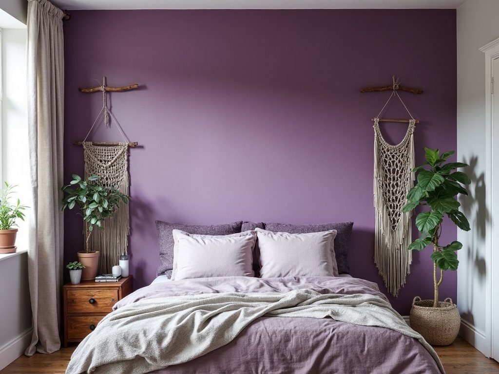dreamy gradient purple boho sanctuary