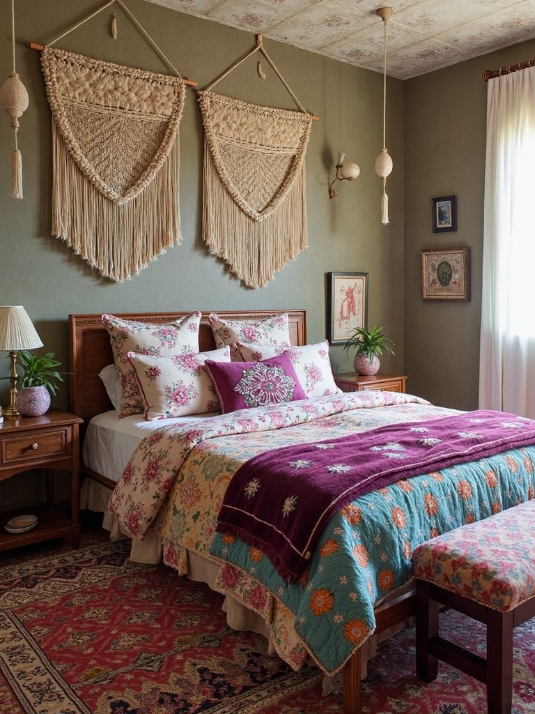 eclectic boho layered artistic
