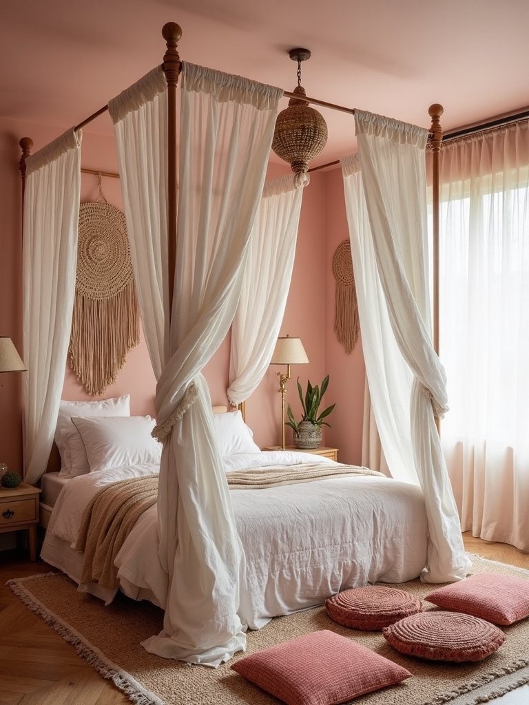 eclectic boho pink oasis