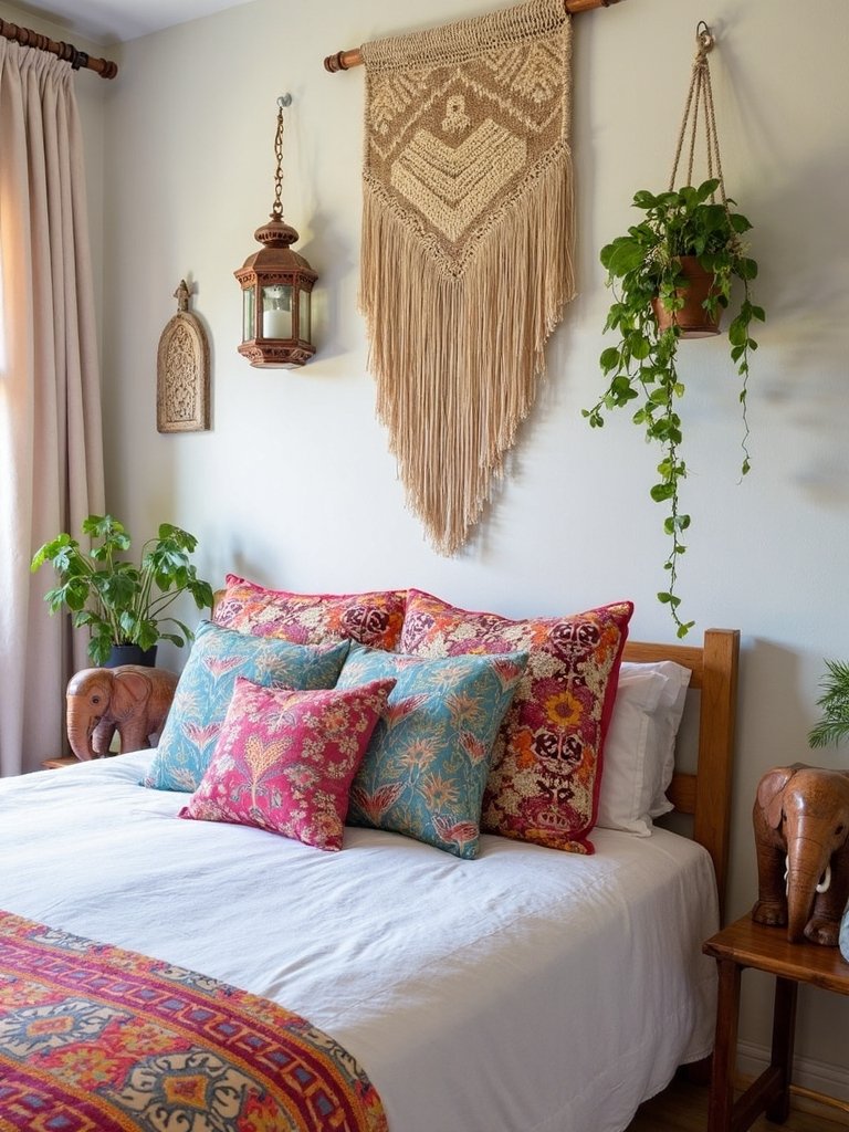 eclectic global inspired bohemian decorative