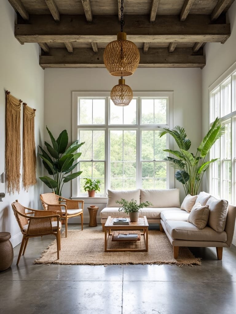 eclectic industrial boho fusion