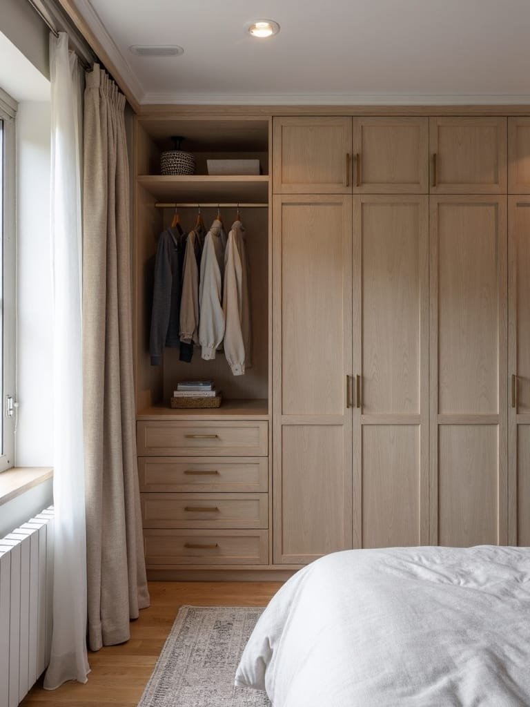 efficient corner wardrobe design