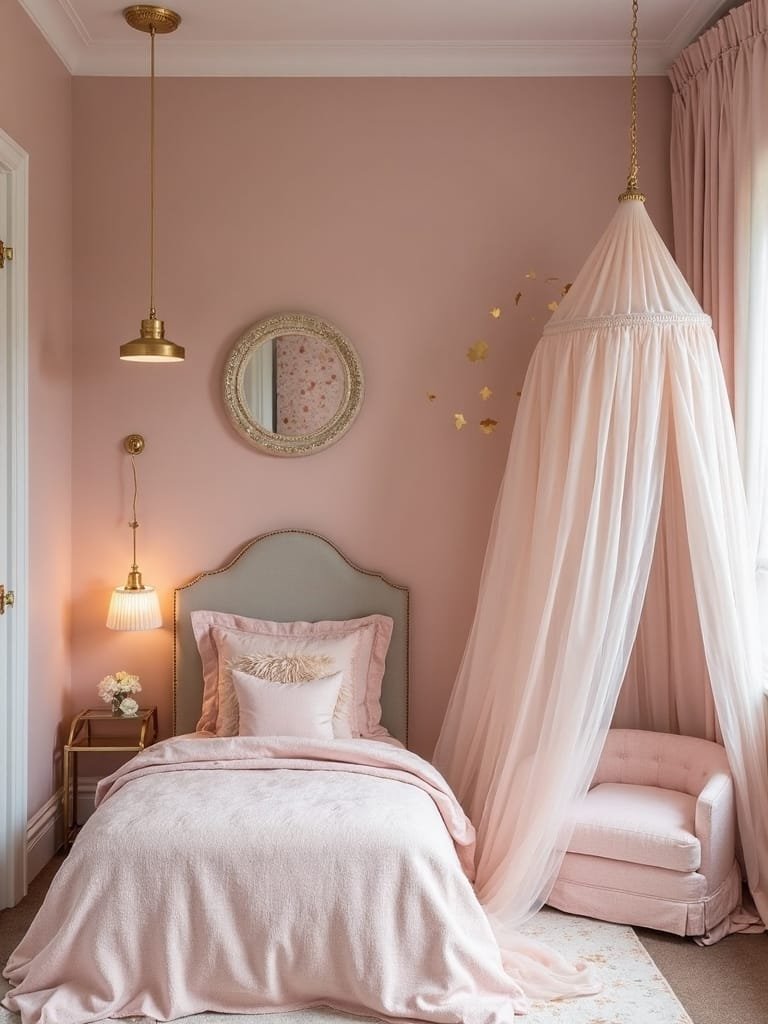 elegant pink and gold