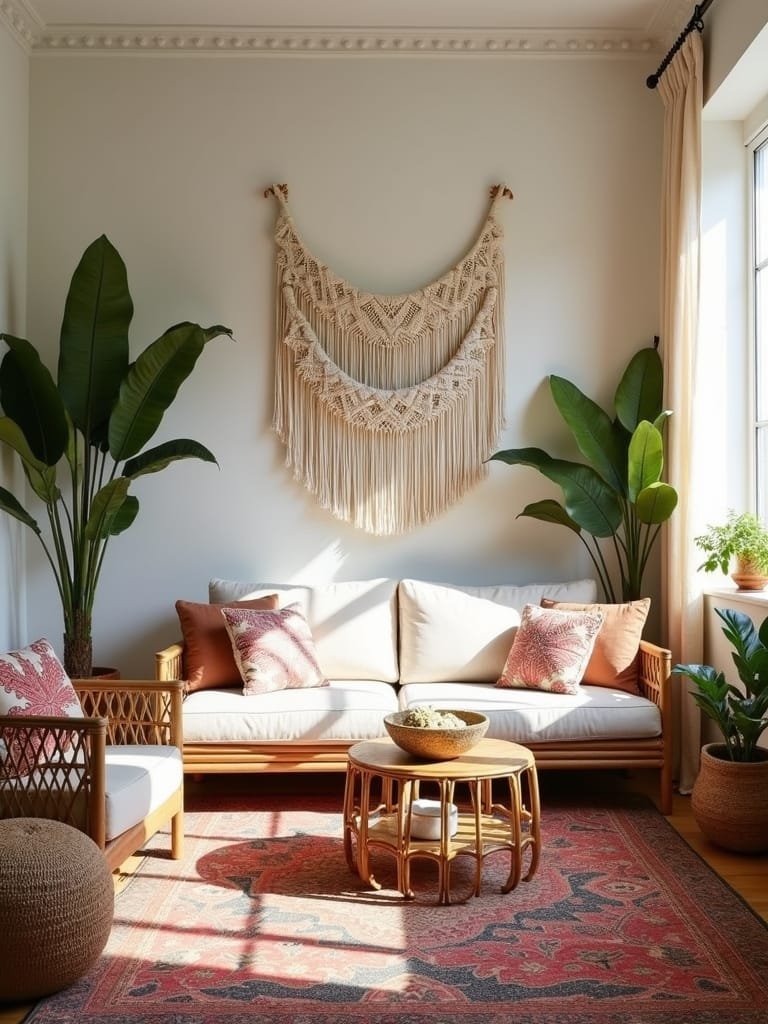 elegant textured boho decor