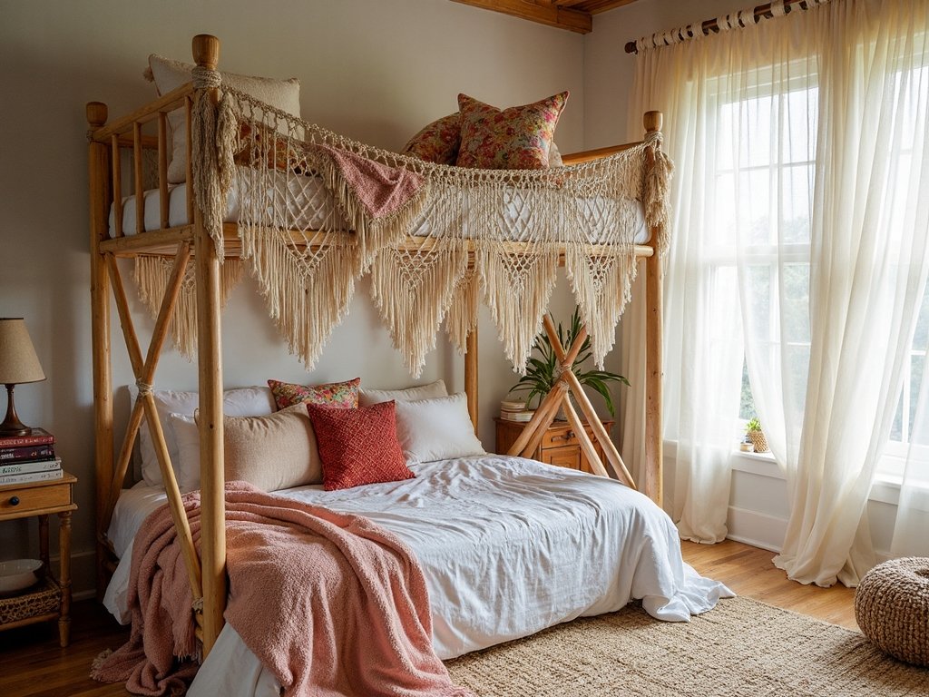 enchanting bohemian bunk bed sanctuary
