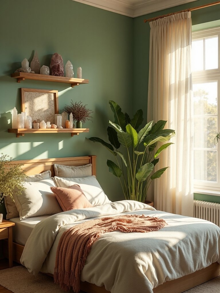 enchanting crystal sanctuary boho bedroom