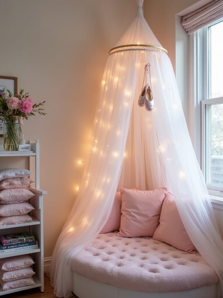 enchanting dance themed reading space