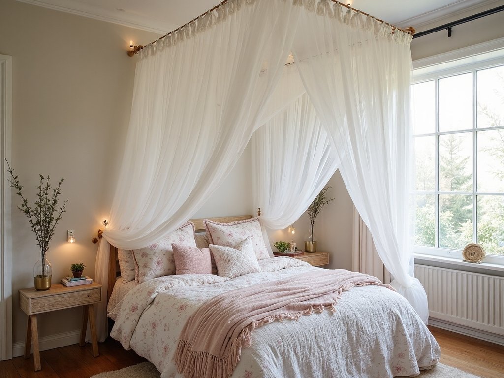 enchanting princess canopy boho bedroom design
