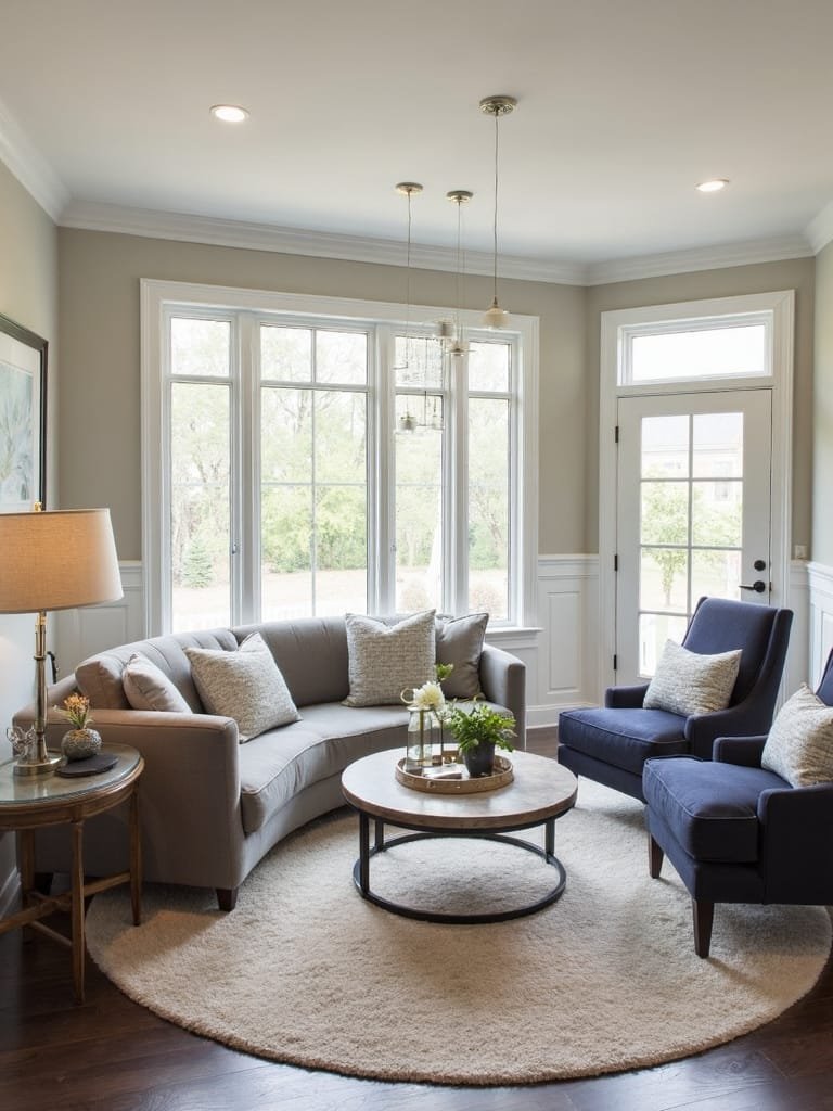 encourage conversational seating arrangement