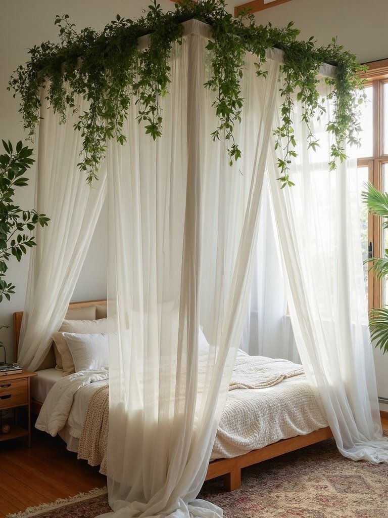 ethereal canopy lush vines biophilic retreat