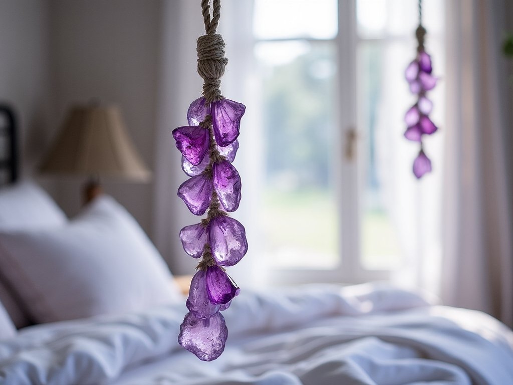ethereal purple crystal suncatcher sanctuary