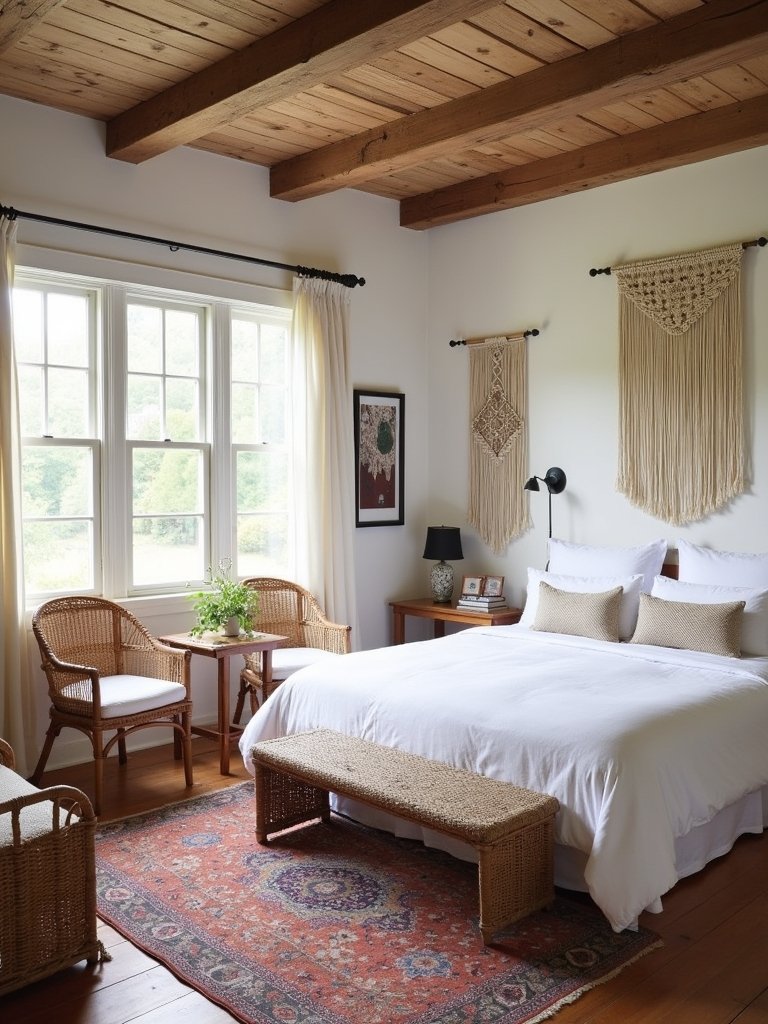 farmhouse inspired bohemian rustic relaxed