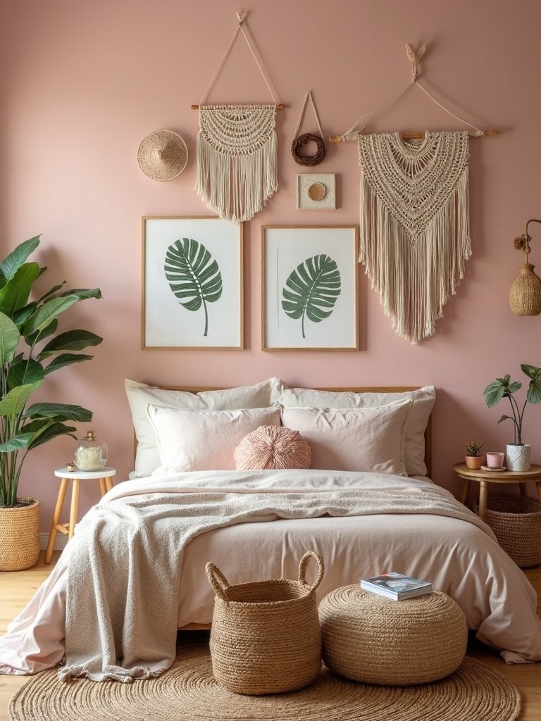 harmonious tropical boho oasis