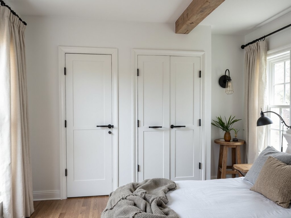 industrial boho bedroom ambiance