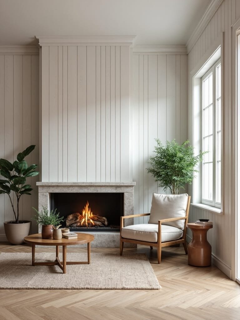 install vertical wood panels