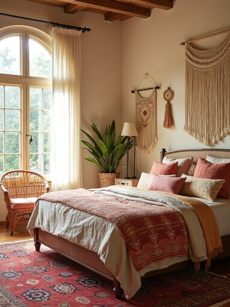 layered global bohemian textured