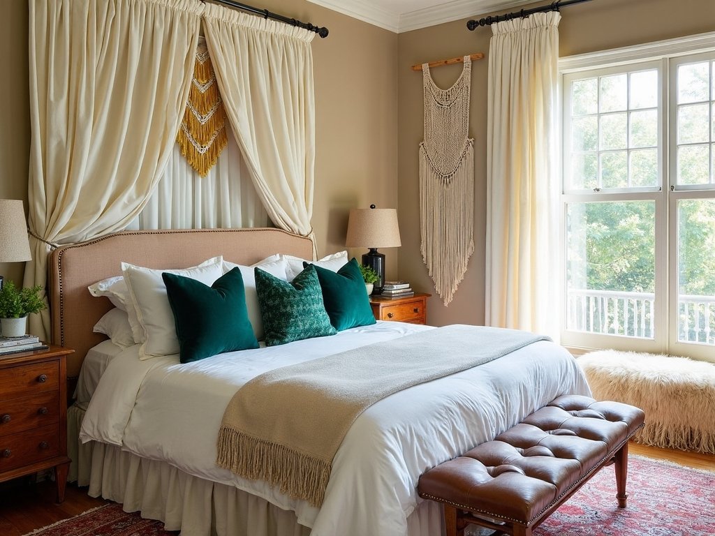 layered opulent boho sanctuary