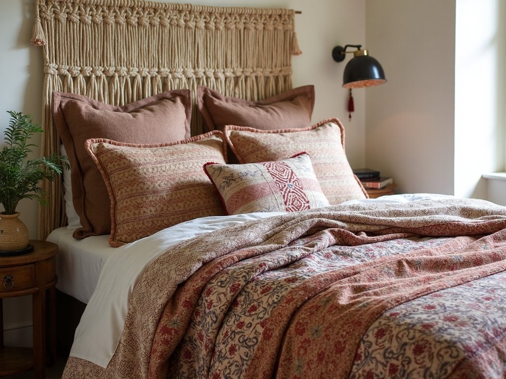 layered textured bohemian harmonious