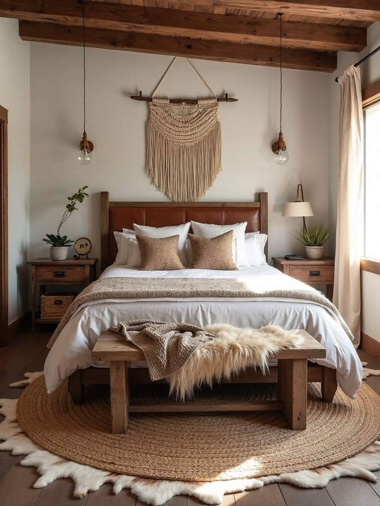 layered textured natural bohemian