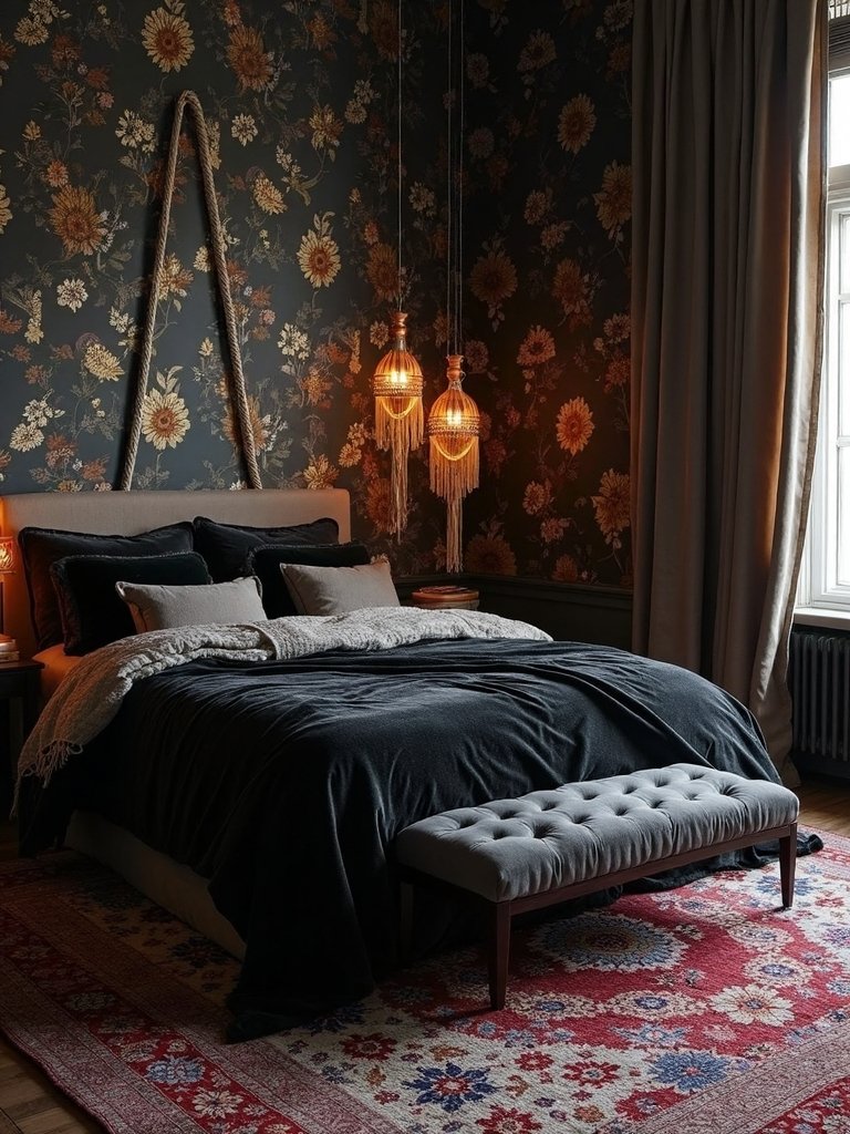 layered textures dark cozy charm