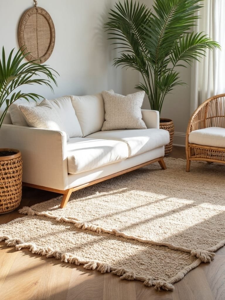 layering rugs for depth