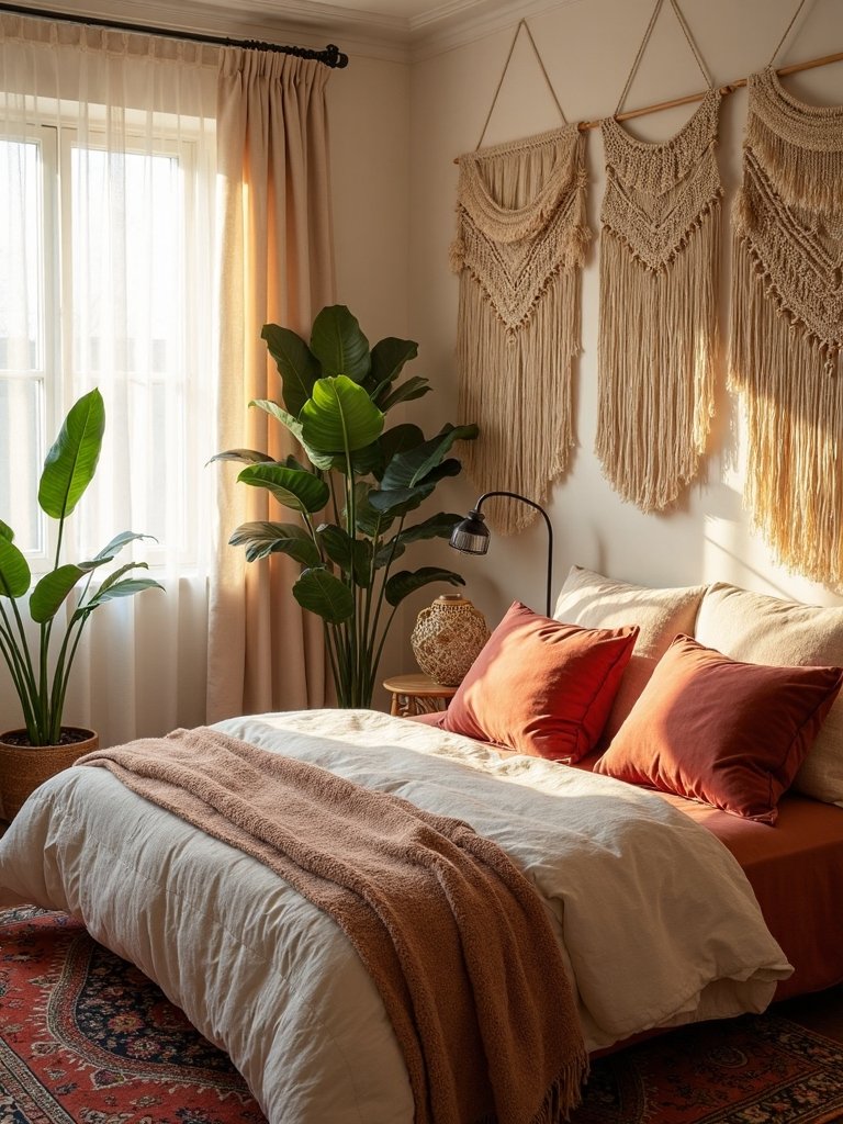 luxurious boho chic bedroom sanctuary