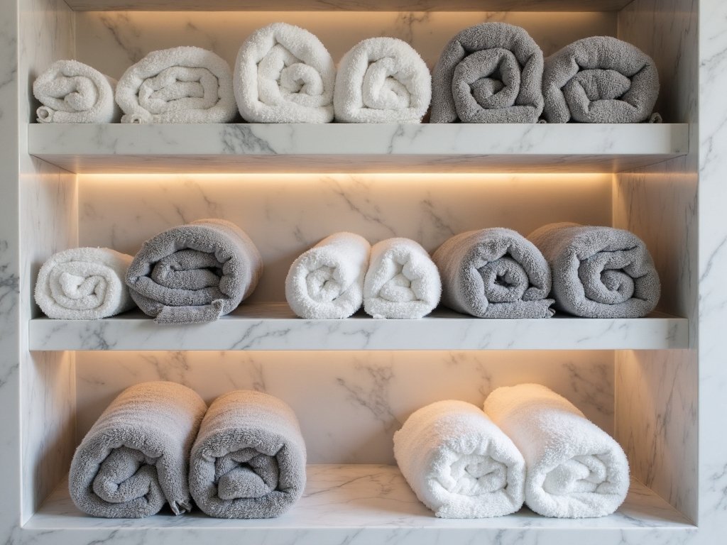 luxurious coordinated thoughtful spa like