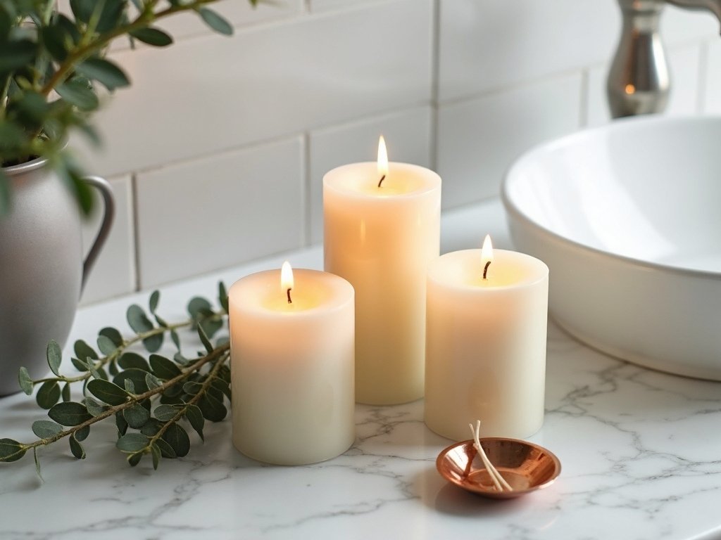 luxurious spa like scented candle arrangements