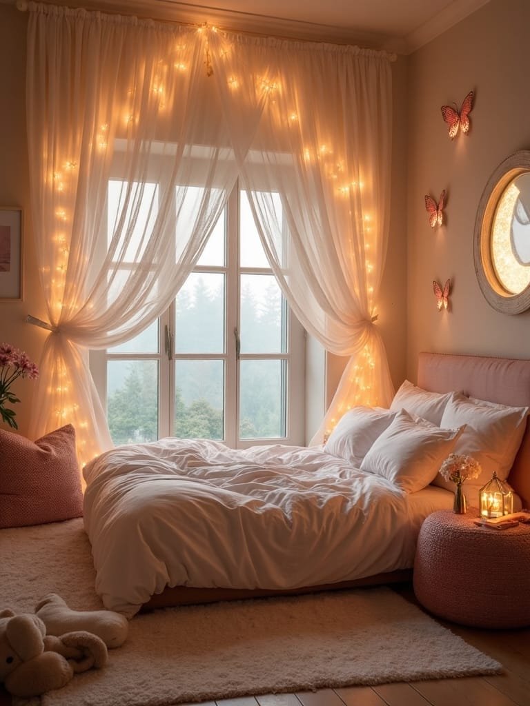 magical nighttime fairy garden