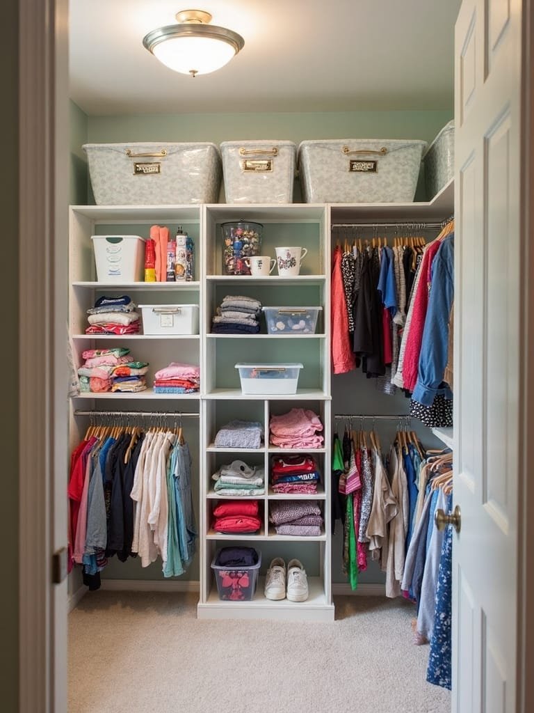 maximizing shared closet organization