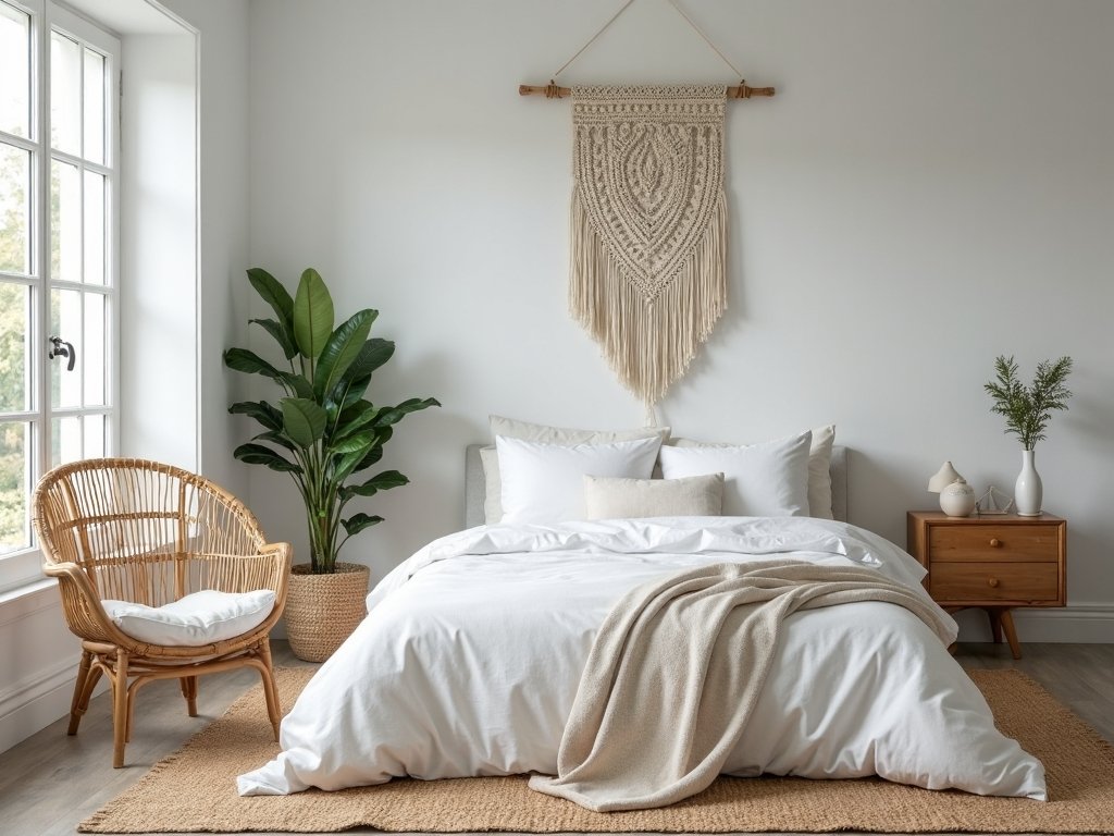 minimal monochromatic macram bohemian