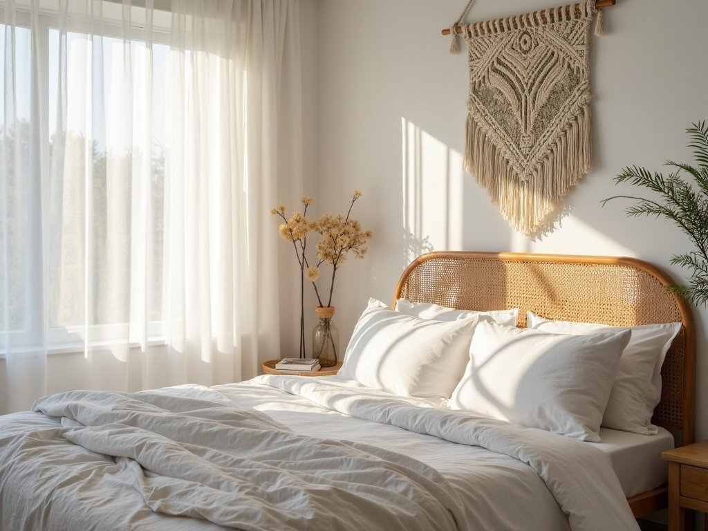 minimalist boho natural light ambiance