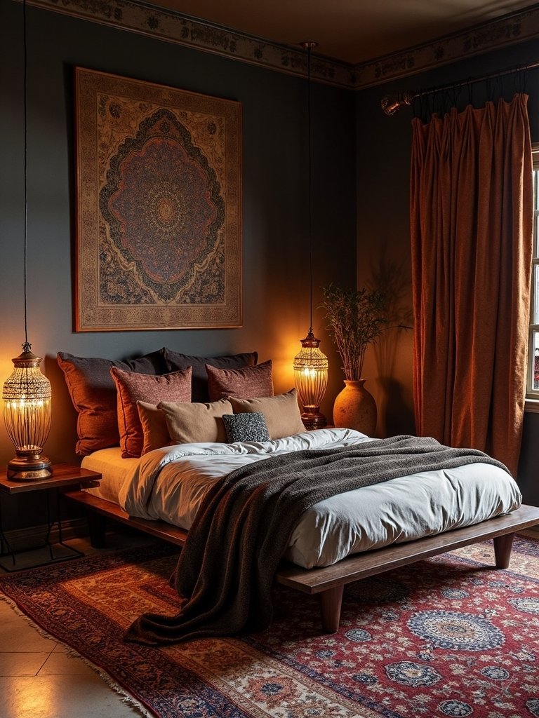 moody eastern inspired boho sanctuary