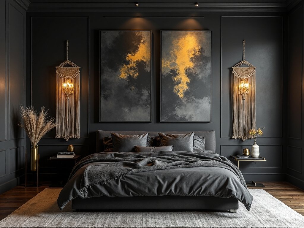 moody eclectic bohemian art curation