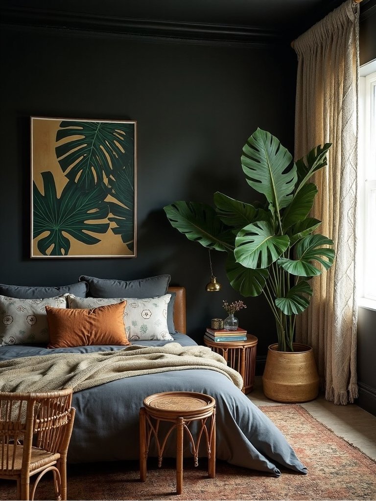 moody lush tropical noir sanctuary