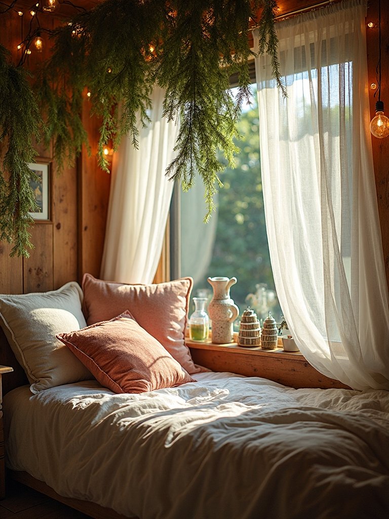 mystical nature inspired bedroom sanctuary