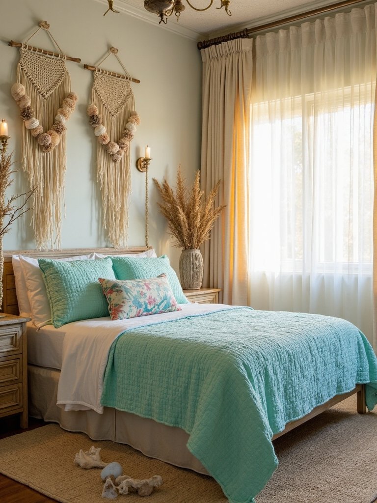 mystical ocean inspired boho bedroom sanctuary