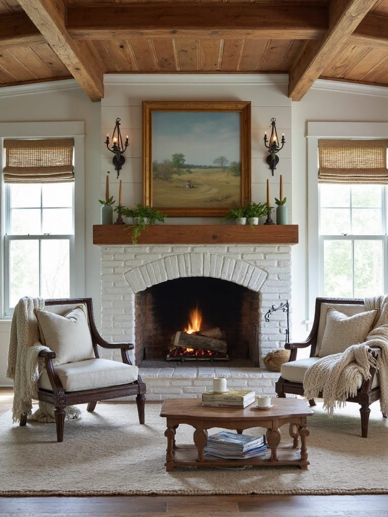 natural wooden decor accents