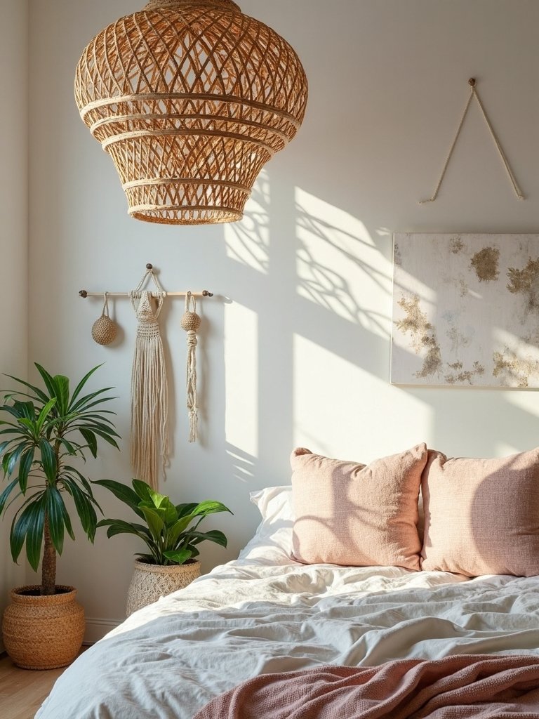 organic textured moody functional lighting