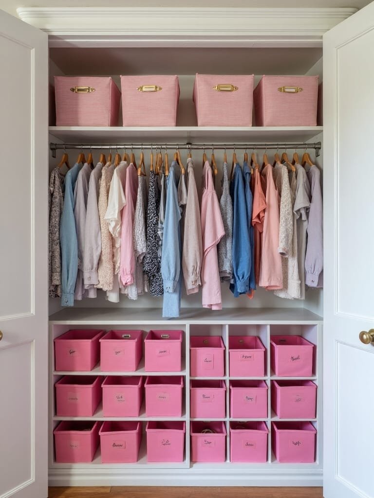 organize shared closet efficiently
