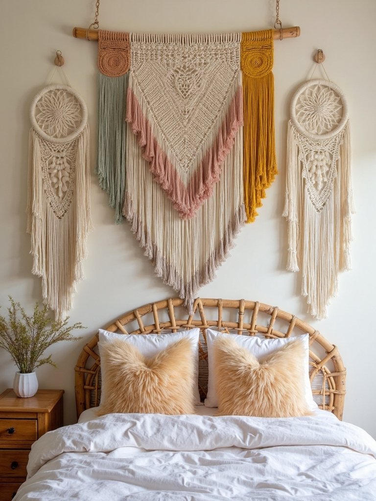 personalized boho textile wall decor