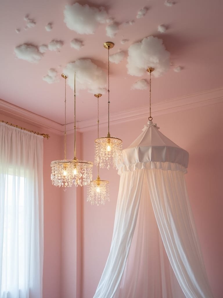 playful rosy overhead accents