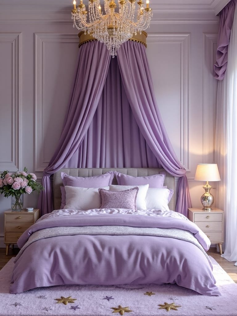 purple and gold elegance