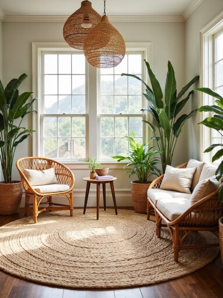 rattan and wicker decor