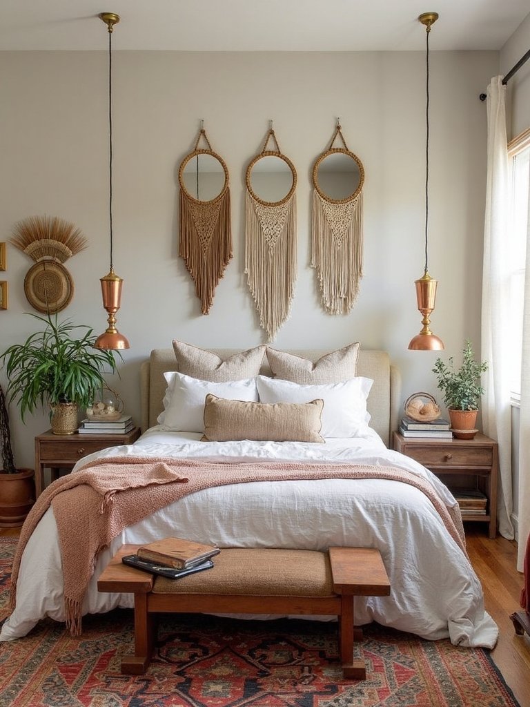 refined boho metallic earthen ambiance